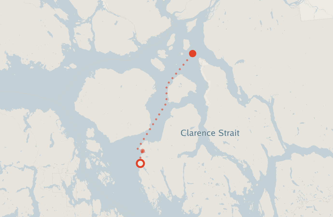 Activity map — real sighting points on an OpenStreetMap basemap