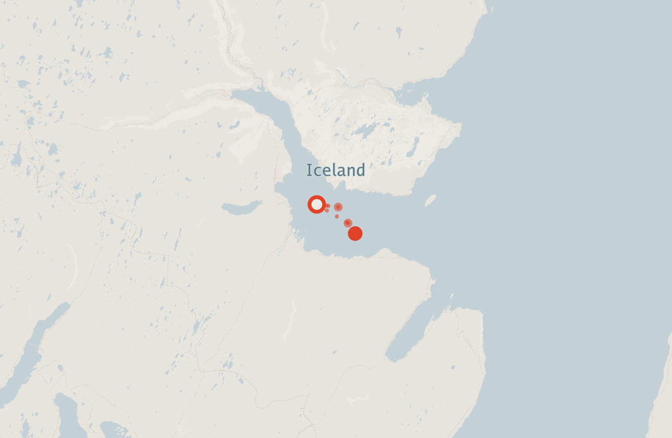Activity map — real sighting points on an OpenStreetMap basemap