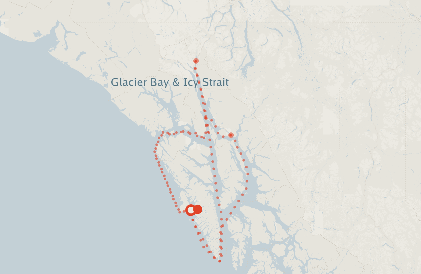 Activity map — real sighting points on an OpenStreetMap basemap