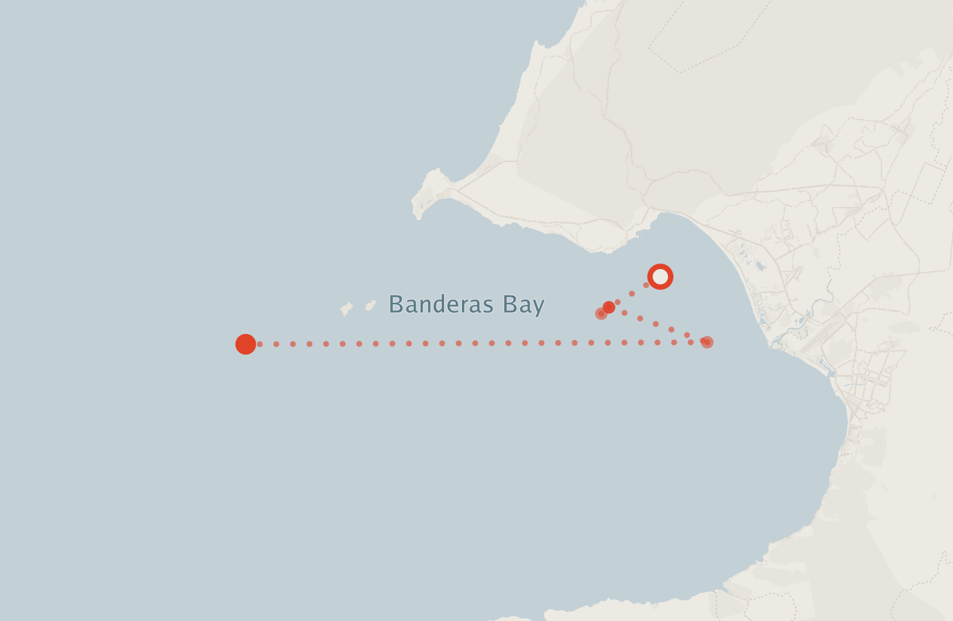 Activity map — real sighting points on an OpenStreetMap basemap
