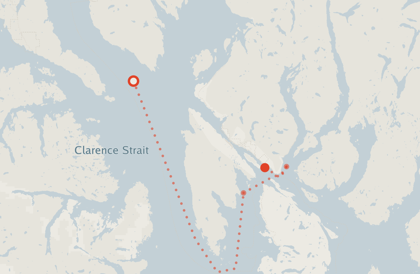 Activity map — real sighting points on an OpenStreetMap basemap