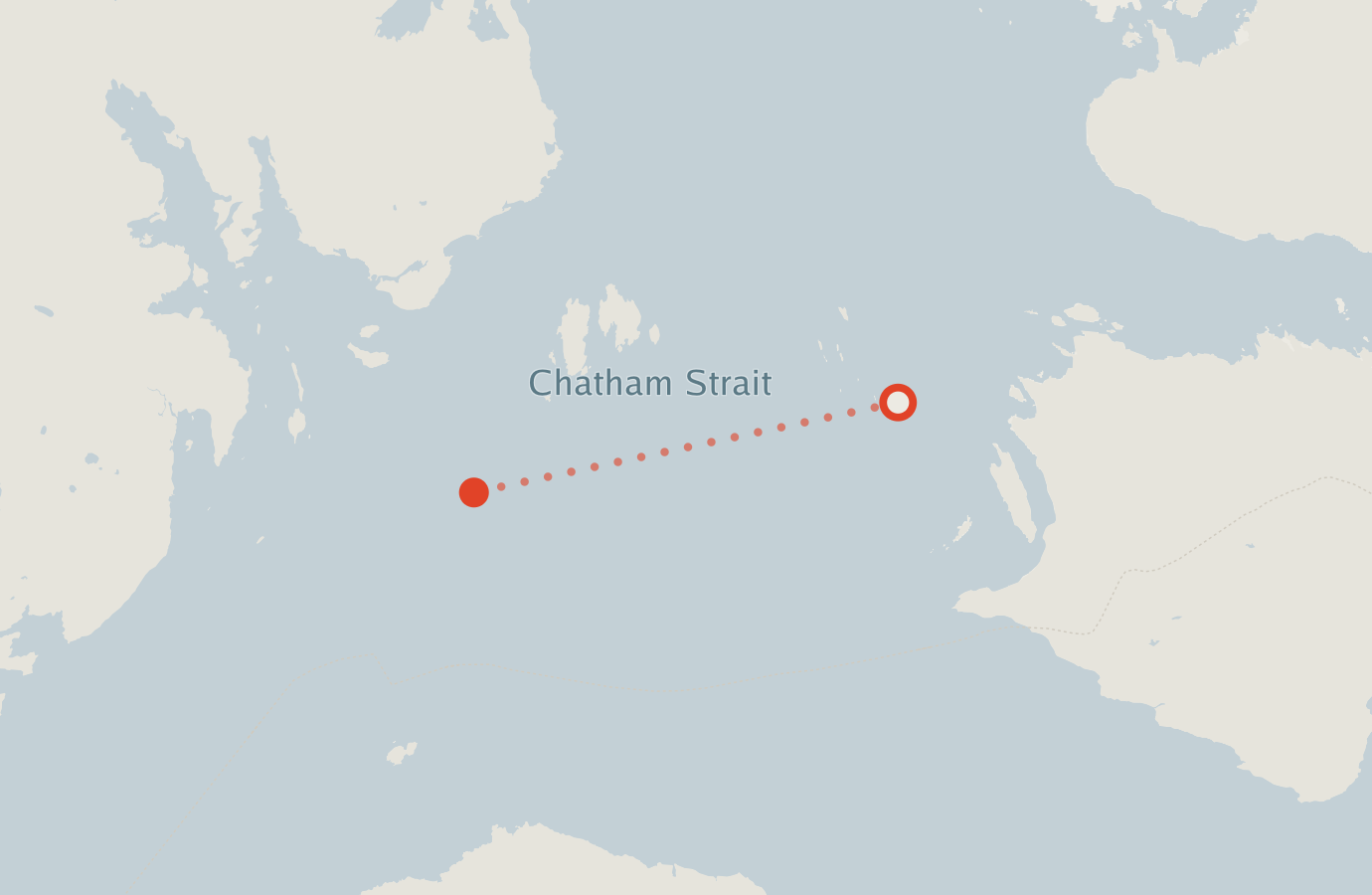 Activity map — real sighting points on an OpenStreetMap basemap