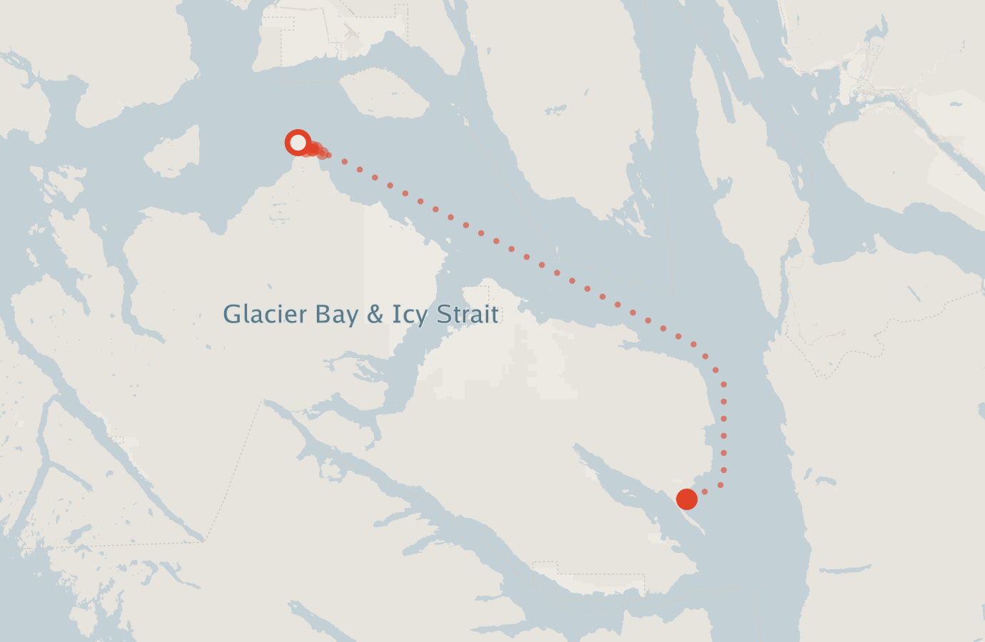 Activity map — real sighting points on an OpenStreetMap basemap