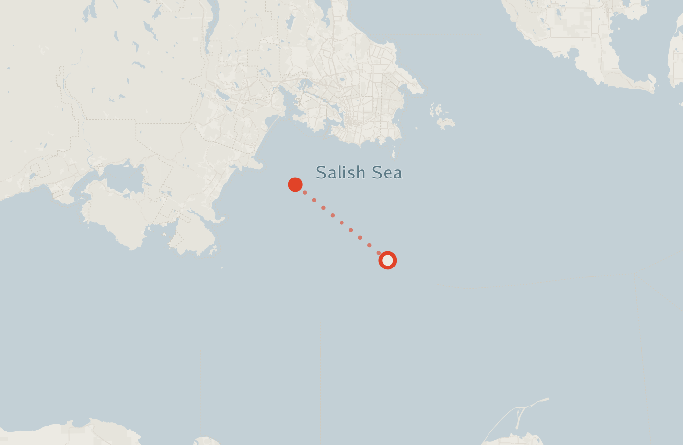 Activity map — real sighting points on an OpenStreetMap basemap