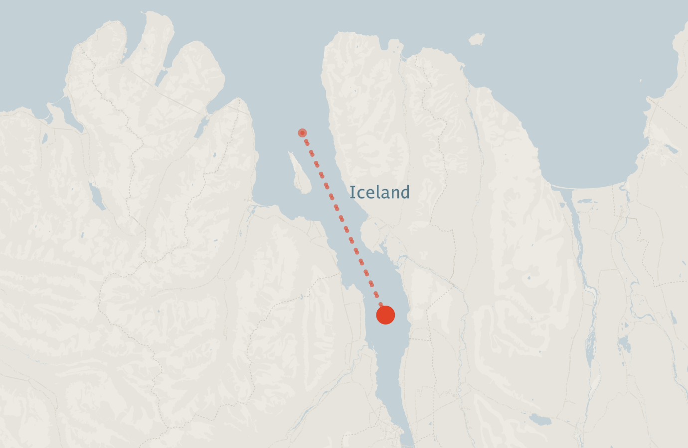 Activity map — real sighting points on an OpenStreetMap basemap
