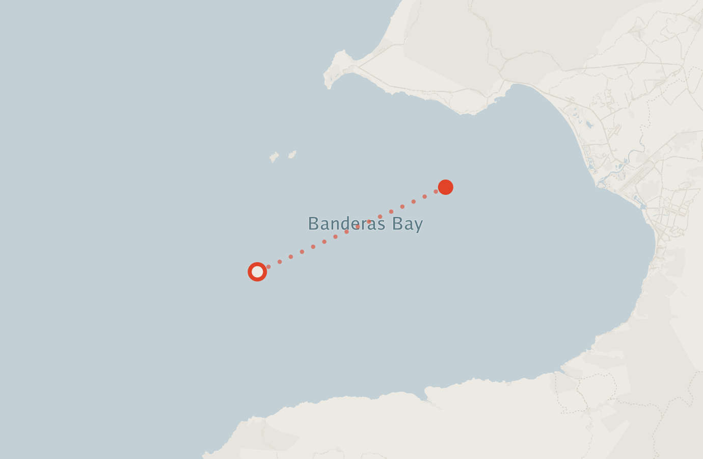 Activity map — real sighting points on an OpenStreetMap basemap