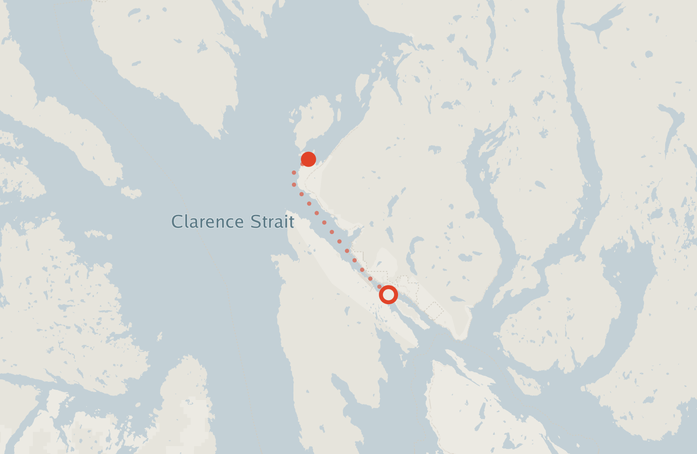 Activity map — real sighting points on an OpenStreetMap basemap