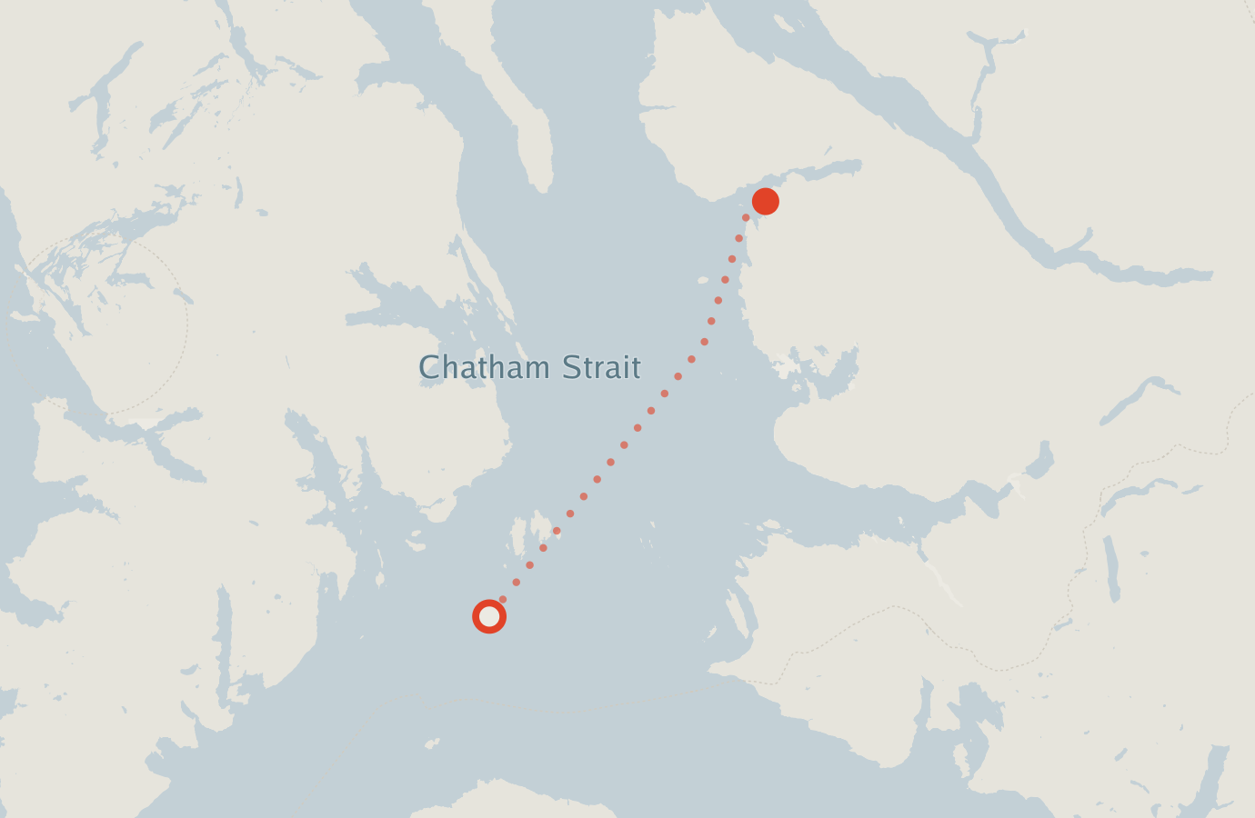 Activity map — real sighting points on an OpenStreetMap basemap
