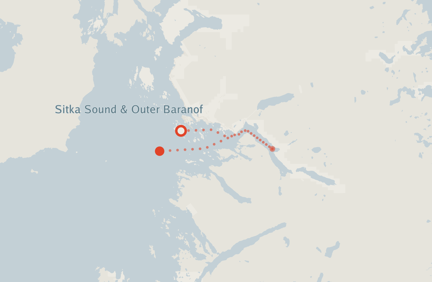 Activity map — real sighting points on an OpenStreetMap basemap