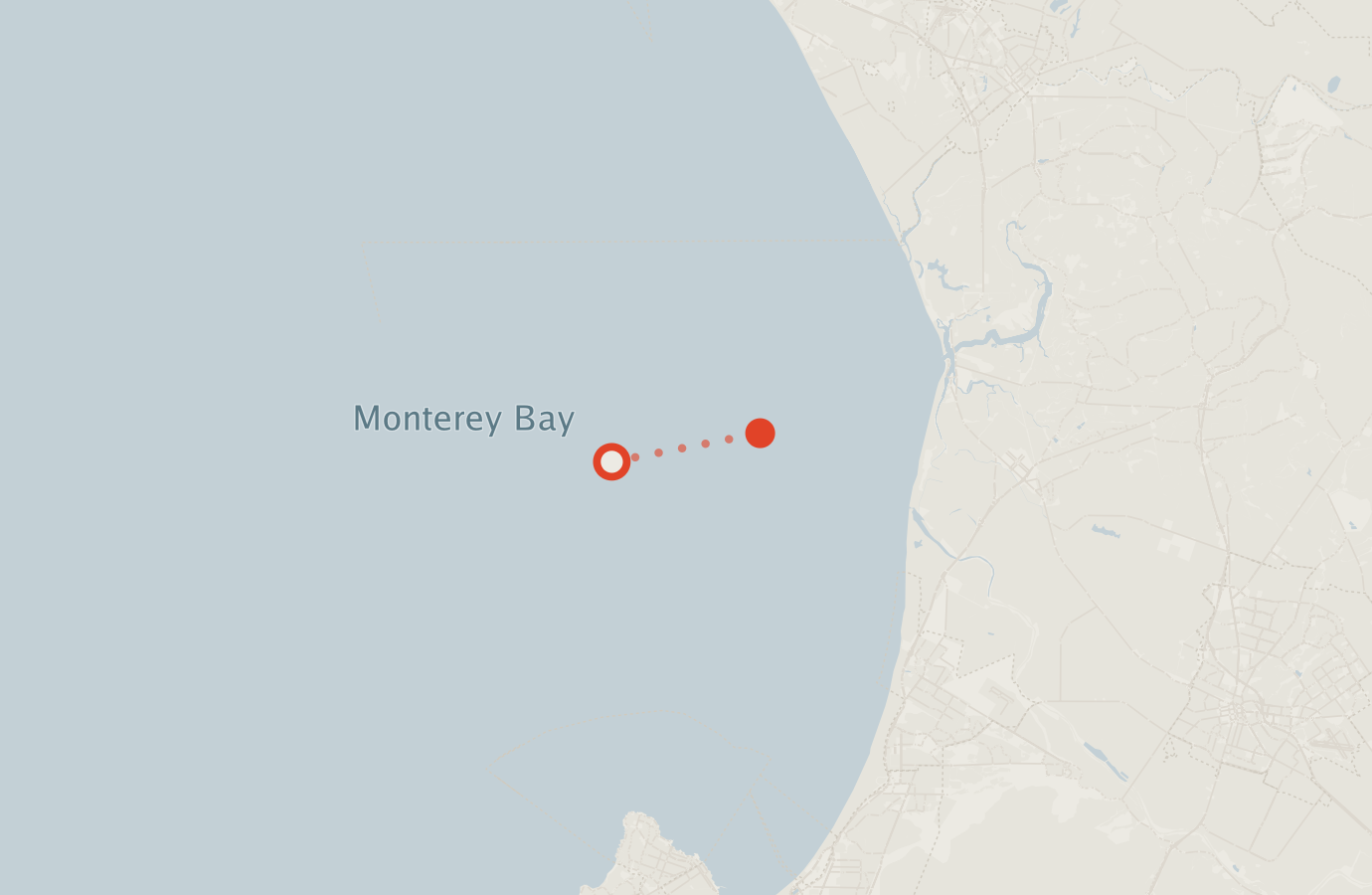 Activity map — real sighting points on an OpenStreetMap basemap