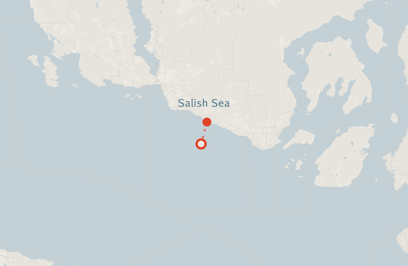 Activity map — real sighting points on an OpenStreetMap basemap