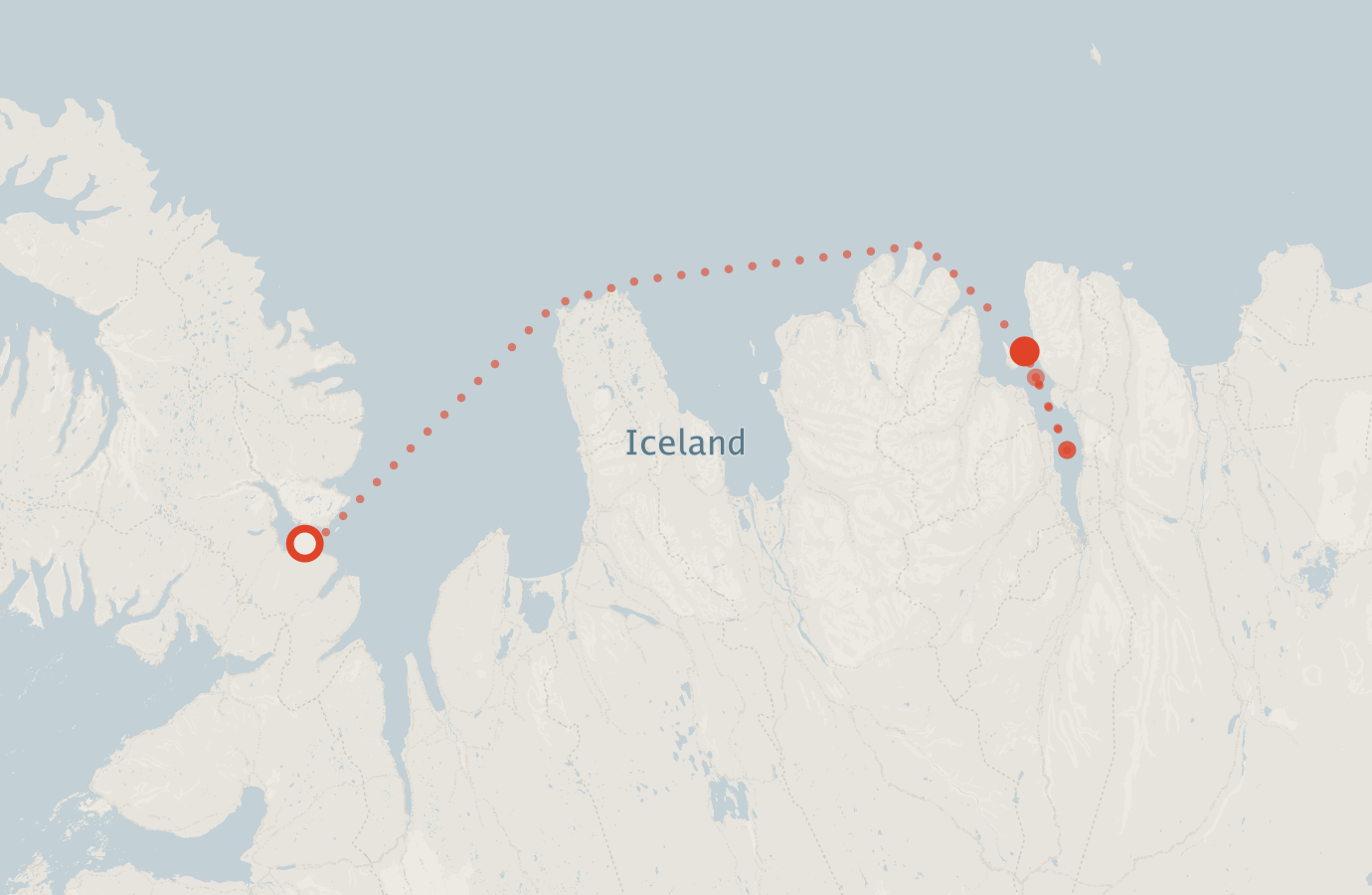 Activity map — real sighting points on an OpenStreetMap basemap