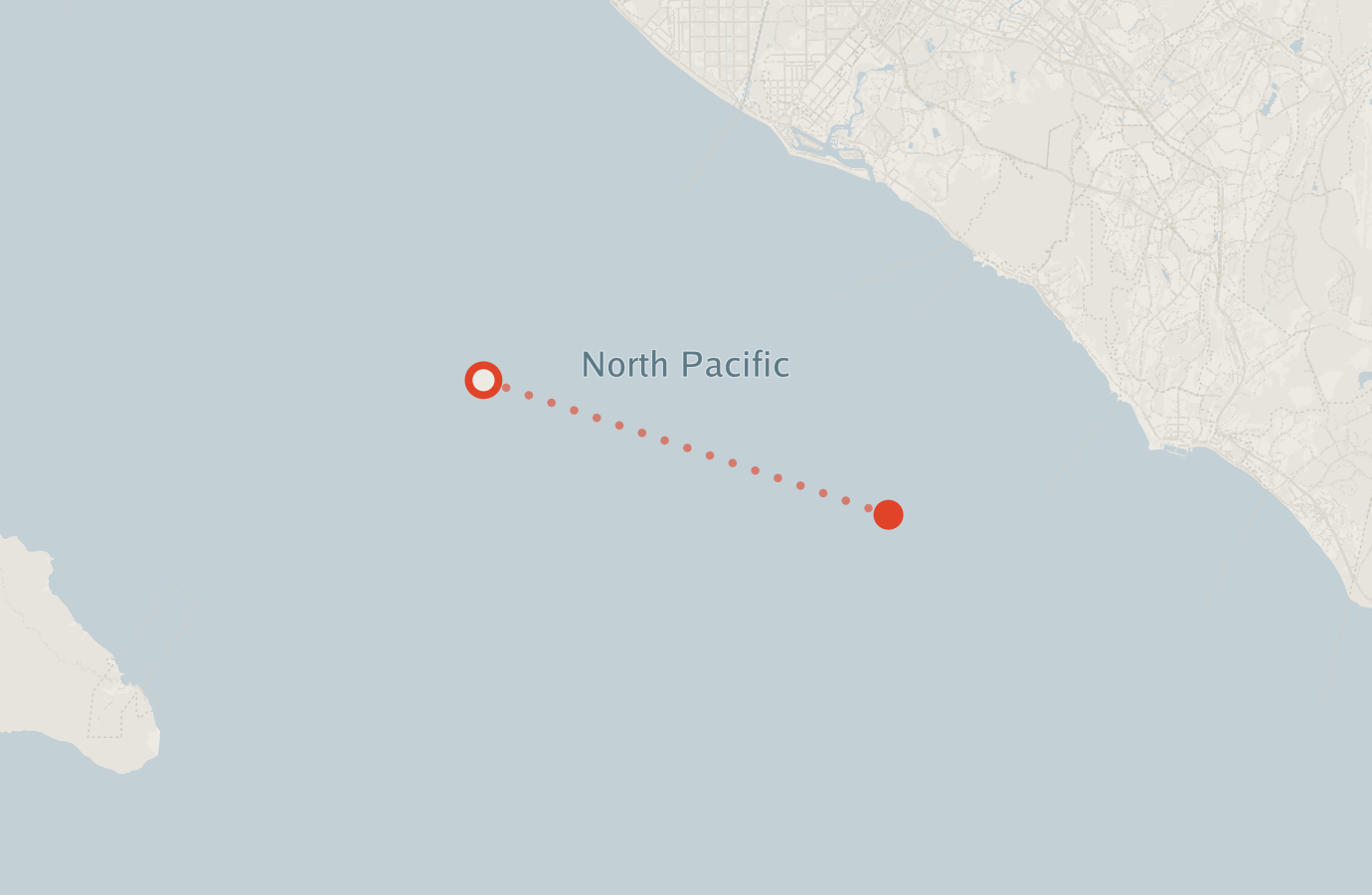 Activity map — real sighting points on an OpenStreetMap basemap