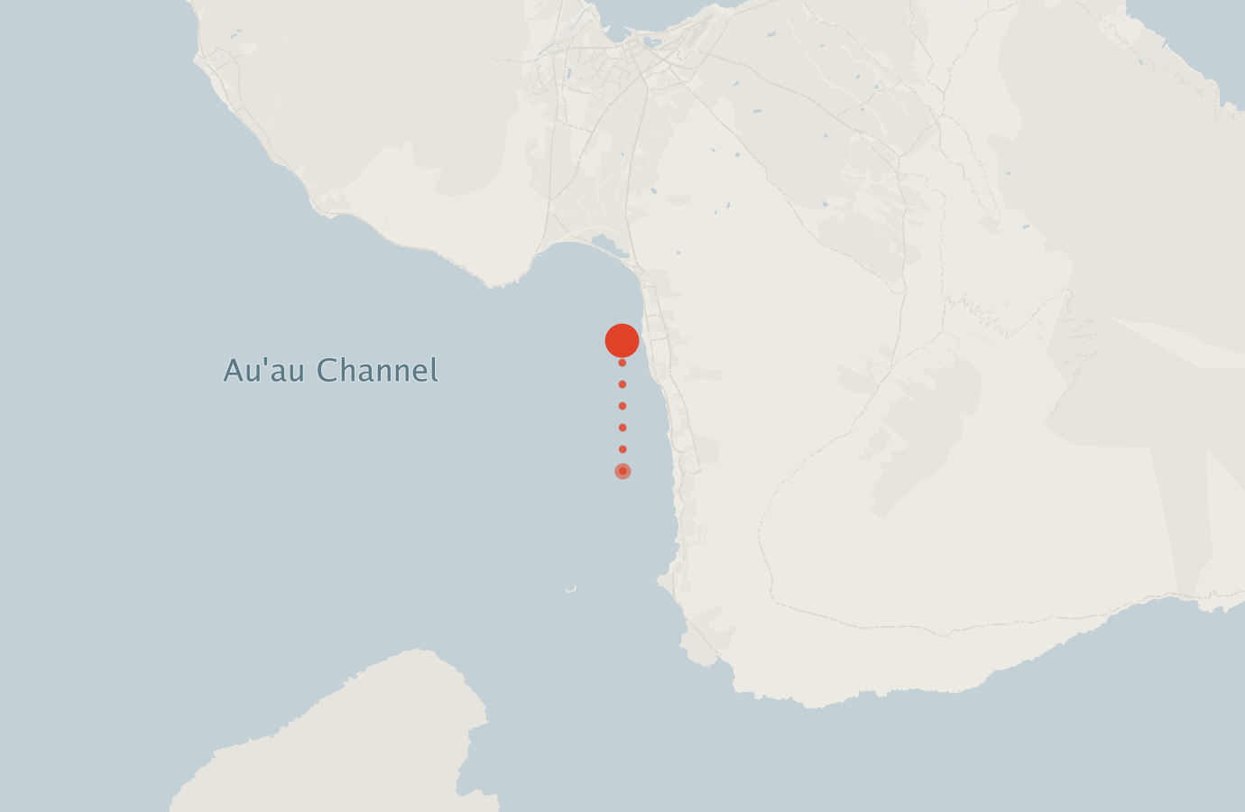 Activity map — real sighting points on an OpenStreetMap basemap