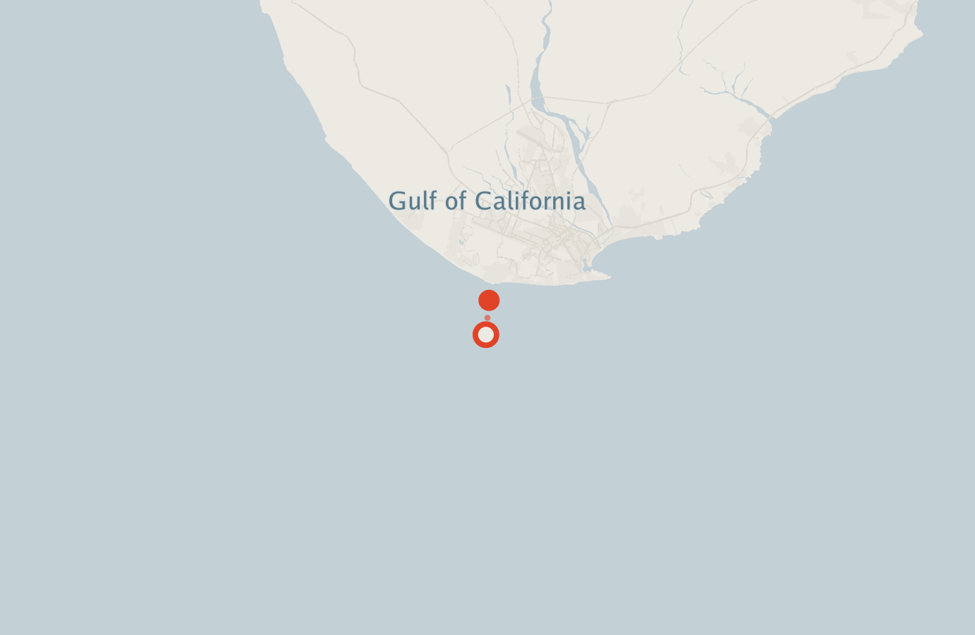 Activity map — real sighting points on an OpenStreetMap basemap