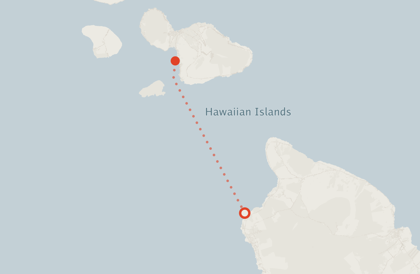 Activity map — real sighting points on an OpenStreetMap basemap