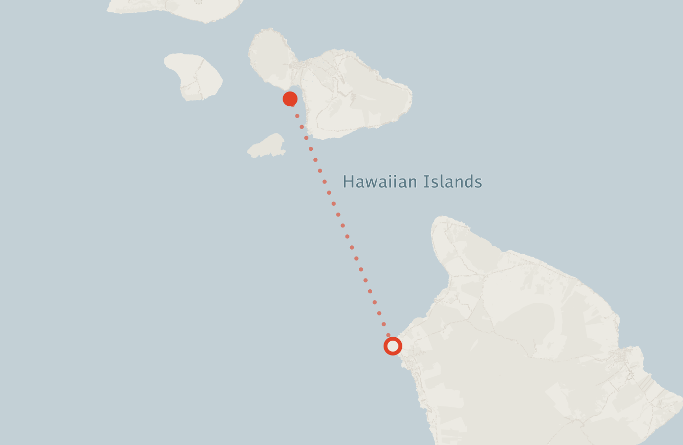 Activity map — real sighting points on an OpenStreetMap basemap