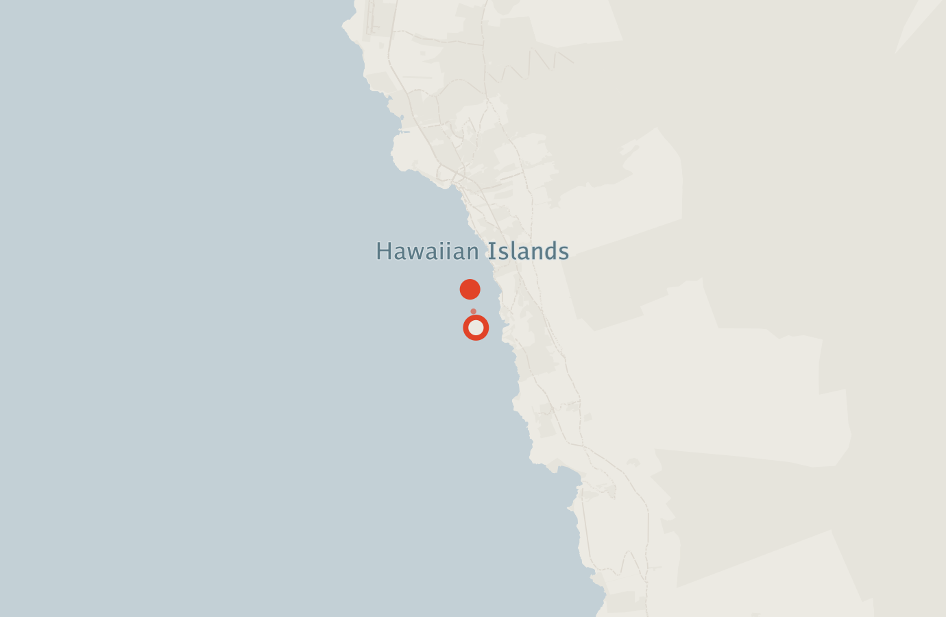 Activity map — real sighting points on an OpenStreetMap basemap