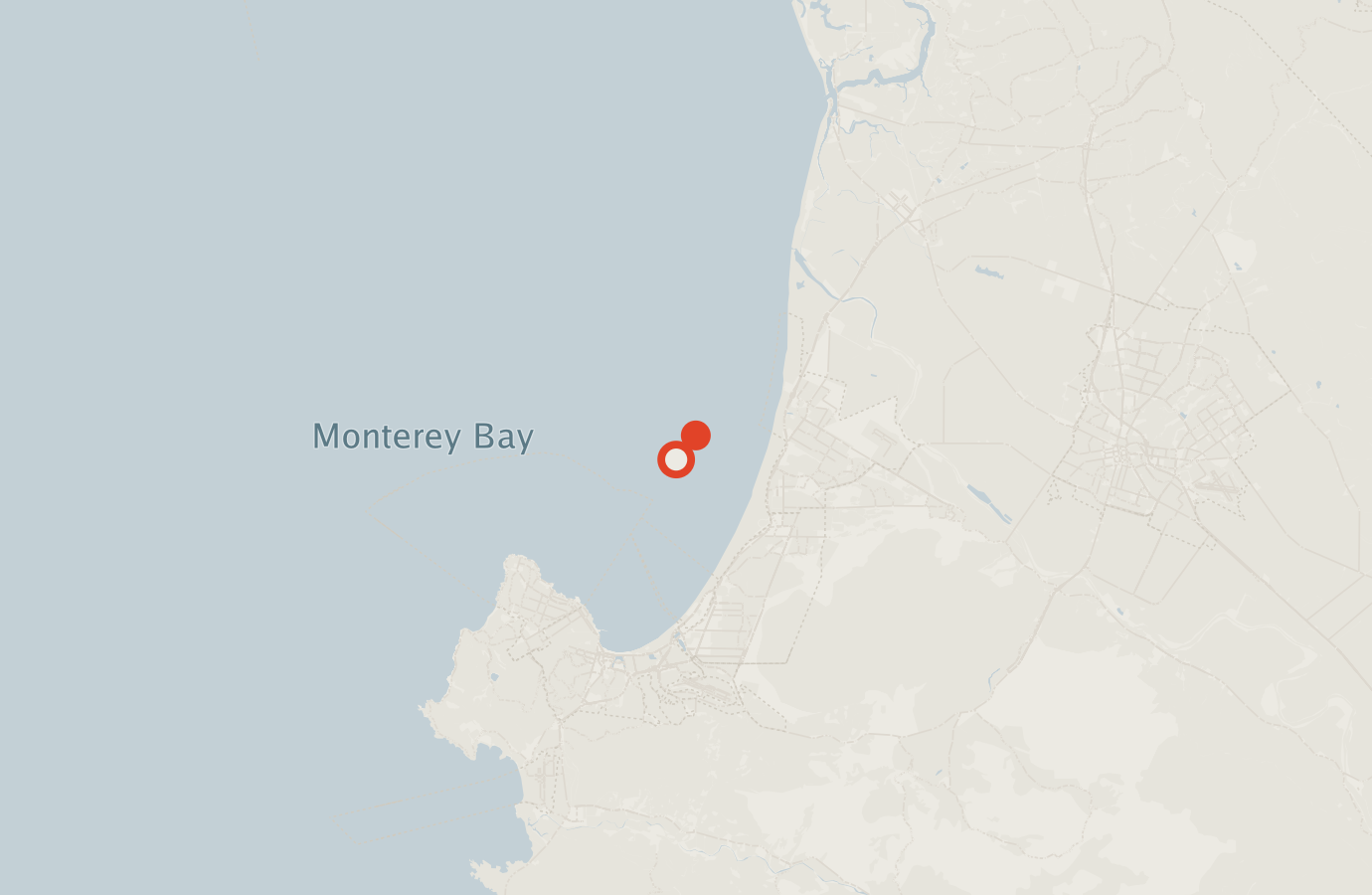 Activity map — real sighting points on an OpenStreetMap basemap