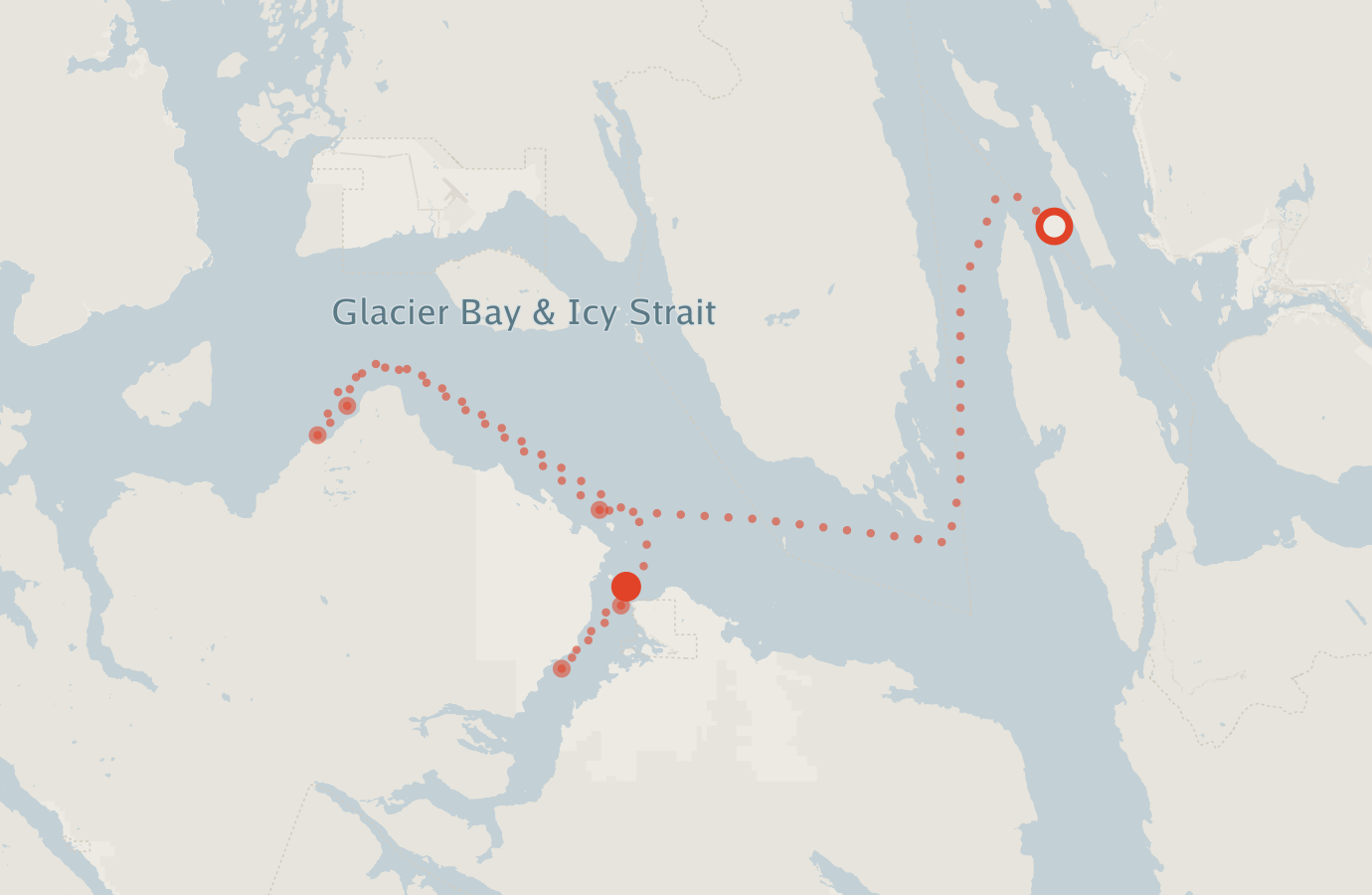 Activity map — real sighting points on an OpenStreetMap basemap