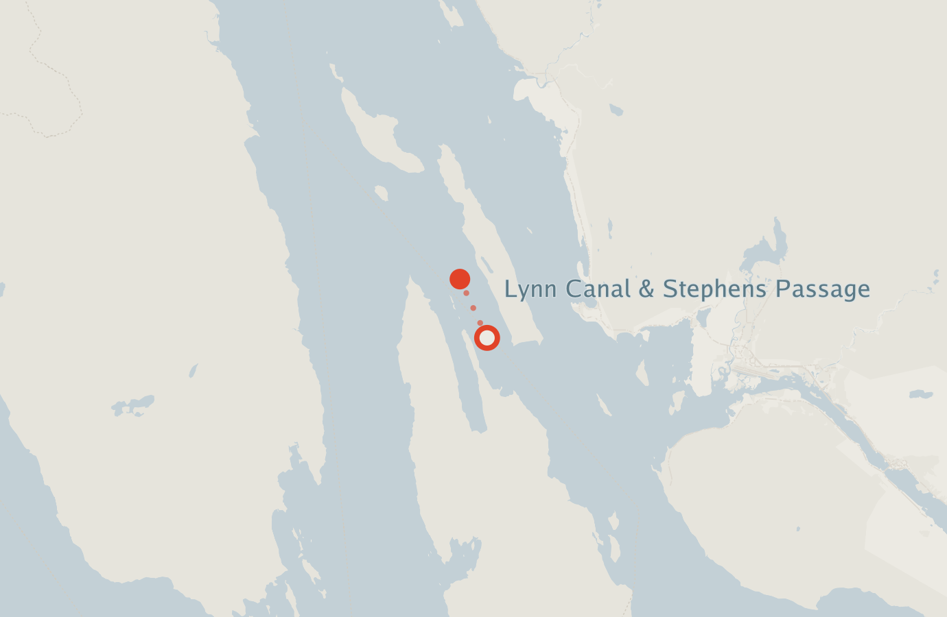 Activity map — real sighting points on an OpenStreetMap basemap