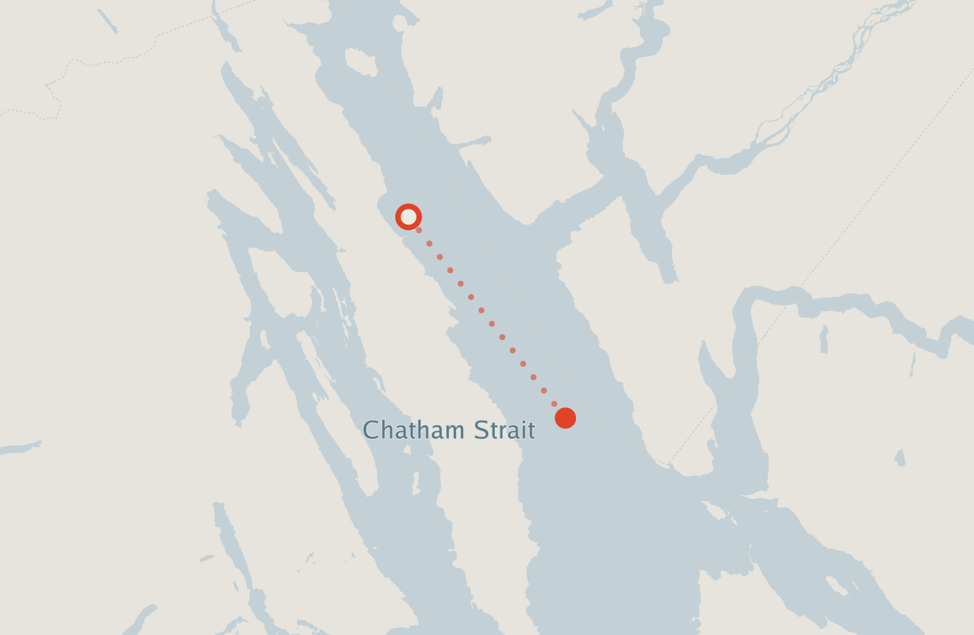 Activity map — real sighting points on an OpenStreetMap basemap