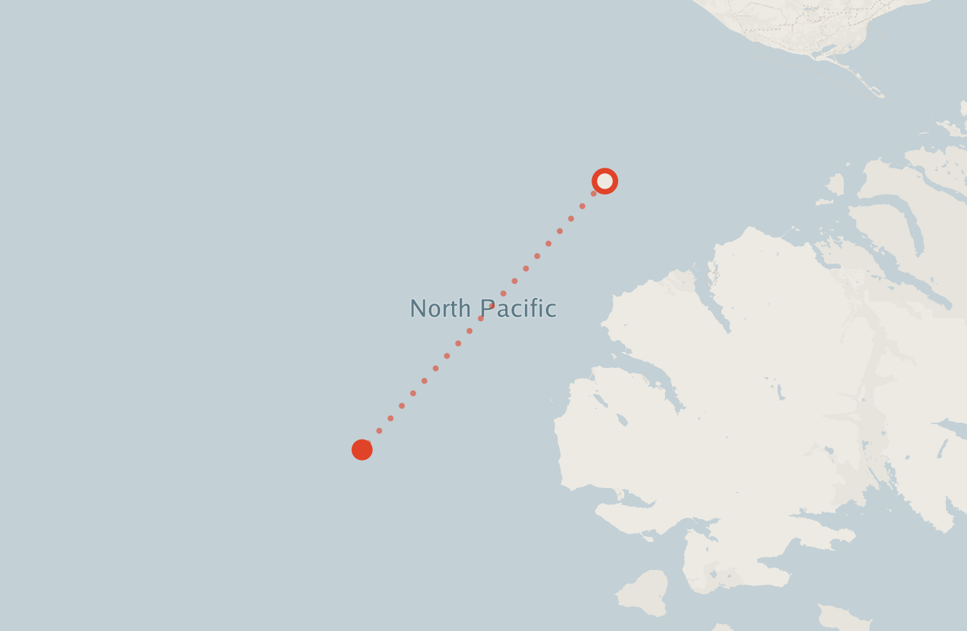 Activity map — real sighting points on an OpenStreetMap basemap