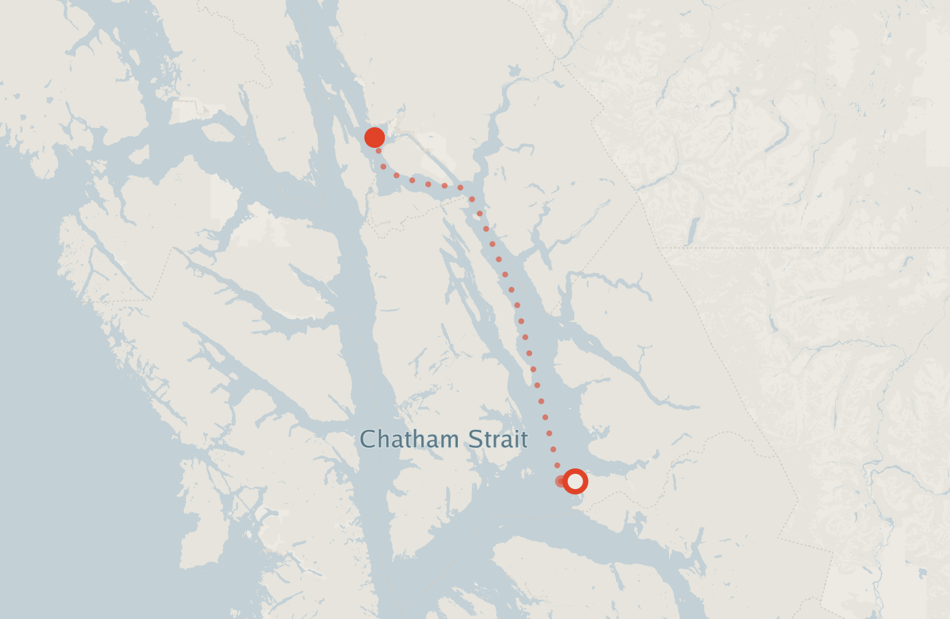 Activity map — real sighting points on an OpenStreetMap basemap
