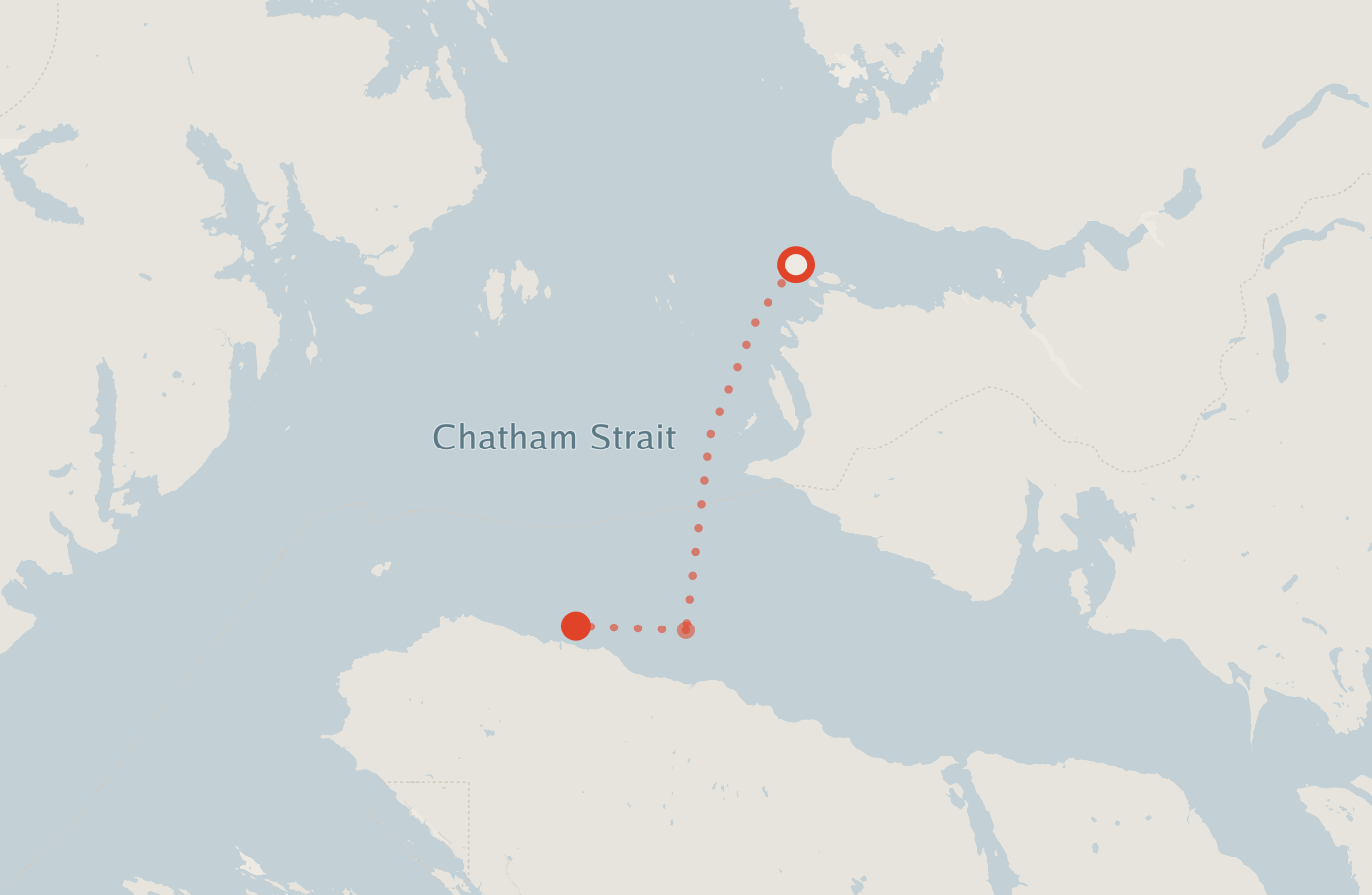 Activity map — real sighting points on an OpenStreetMap basemap