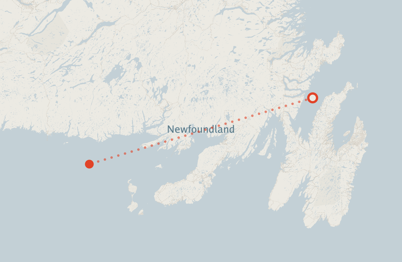 Activity map — real sighting points on an OpenStreetMap basemap