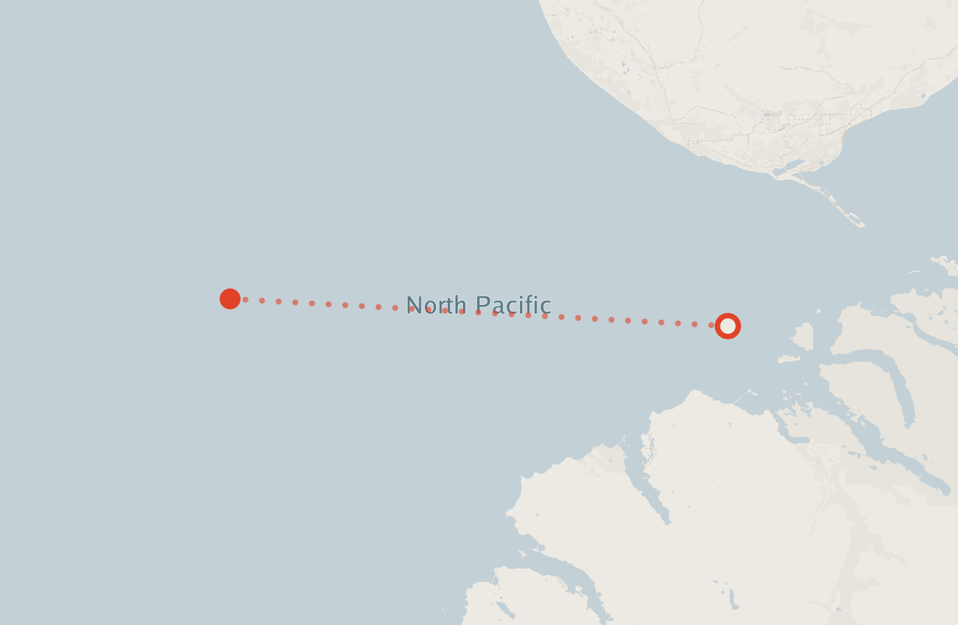 Activity map — real sighting points on an OpenStreetMap basemap