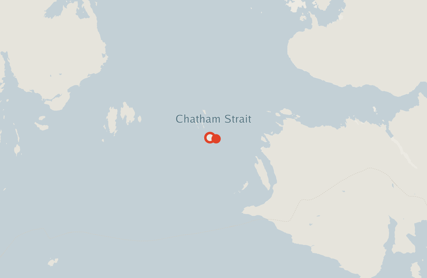 Activity map — real sighting points on an OpenStreetMap basemap