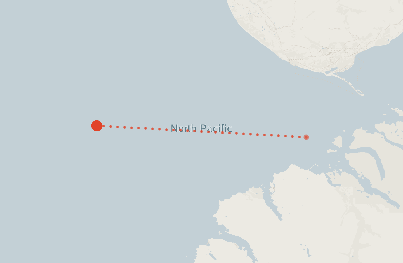 Activity map — real sighting points on an OpenStreetMap basemap