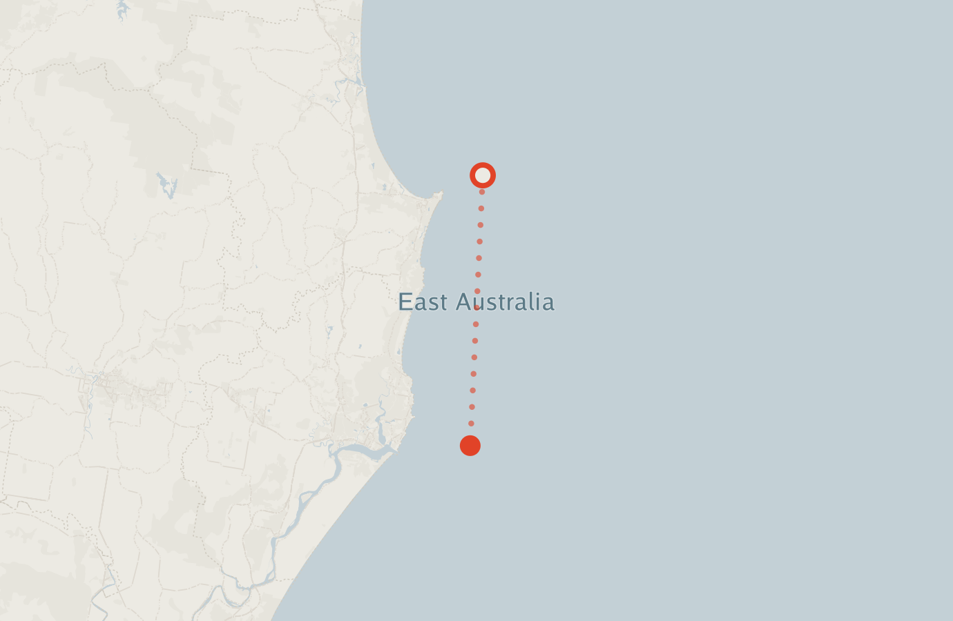 Activity map — real sighting points on an OpenStreetMap basemap