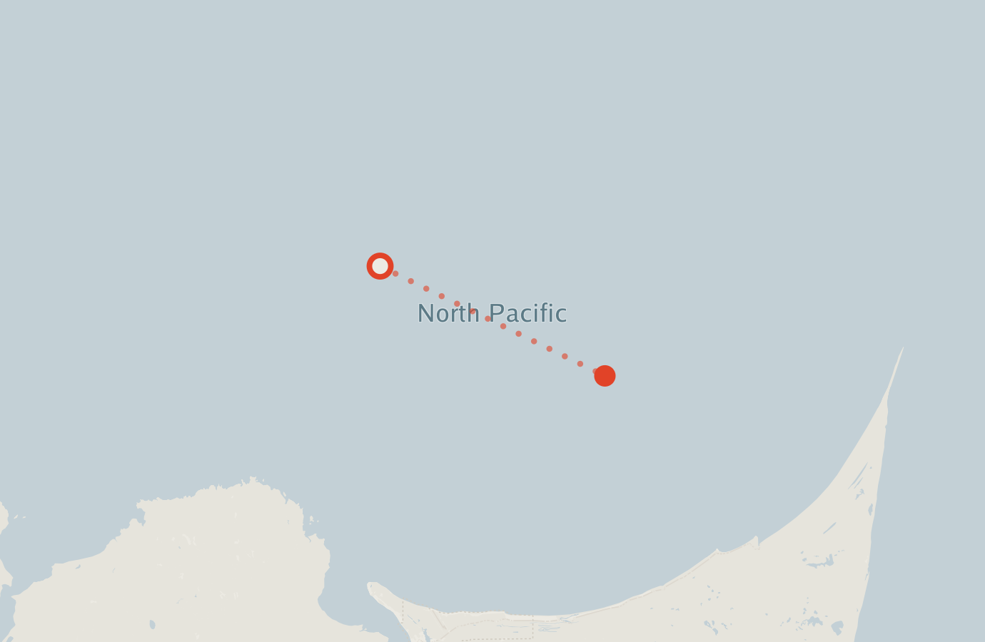 Activity map — real sighting points on an OpenStreetMap basemap