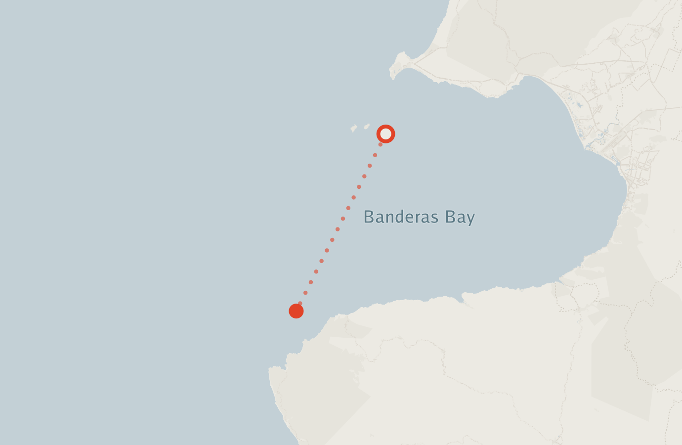 Activity map — real sighting points on an OpenStreetMap basemap
