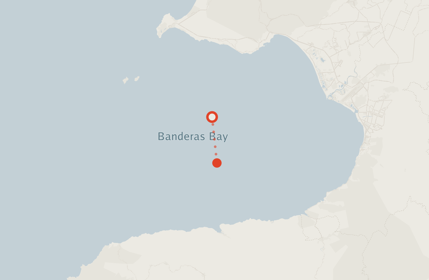 Activity map — real sighting points on an OpenStreetMap basemap