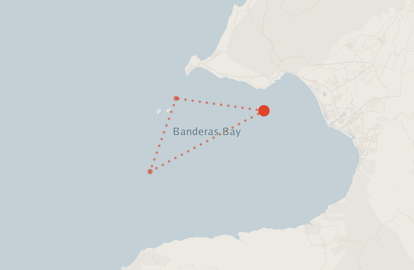 Activity map — real sighting points on an OpenStreetMap basemap