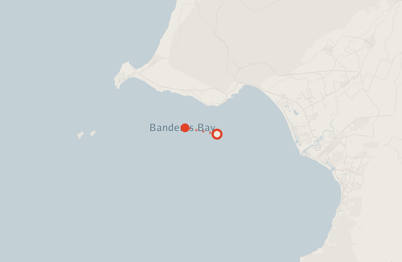 Activity map — real sighting points on an OpenStreetMap basemap