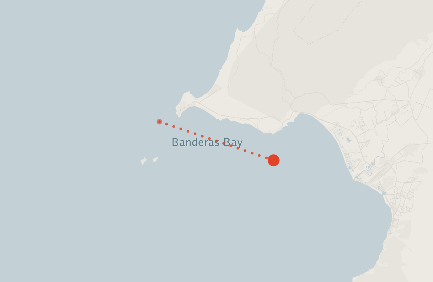 Activity map — real sighting points on an OpenStreetMap basemap