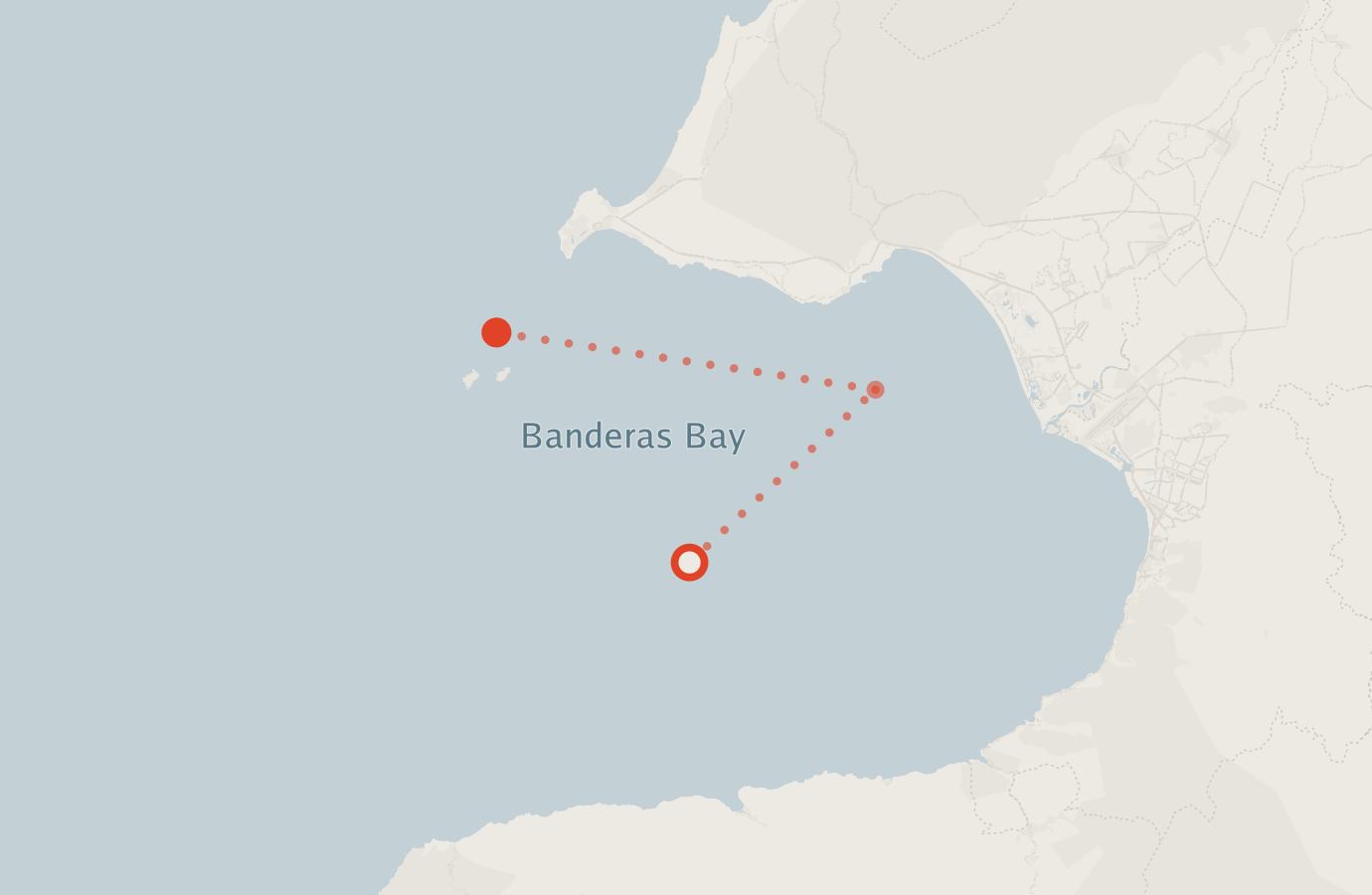 Activity map — real sighting points on an OpenStreetMap basemap