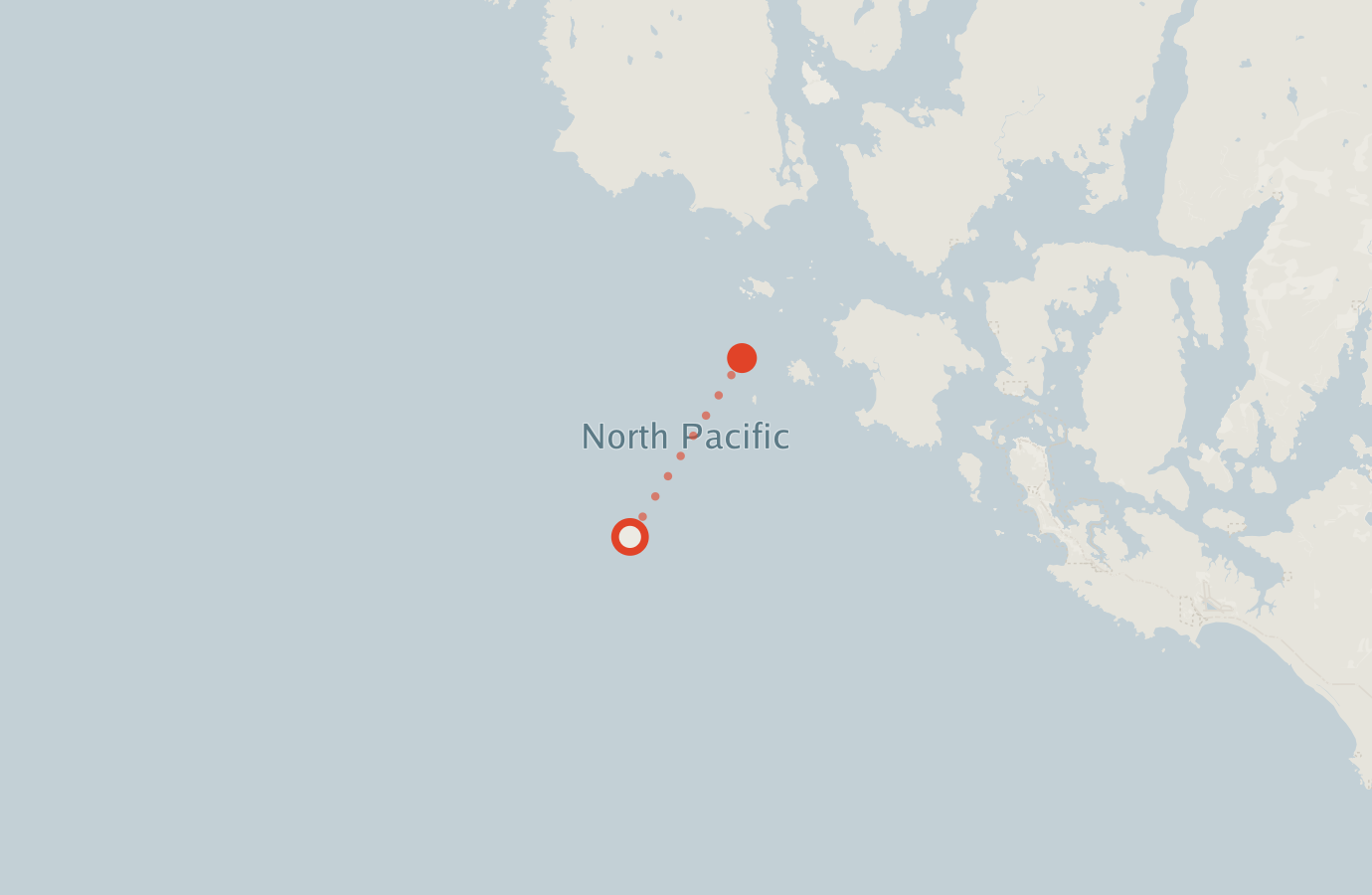 Activity map — real sighting points on an OpenStreetMap basemap