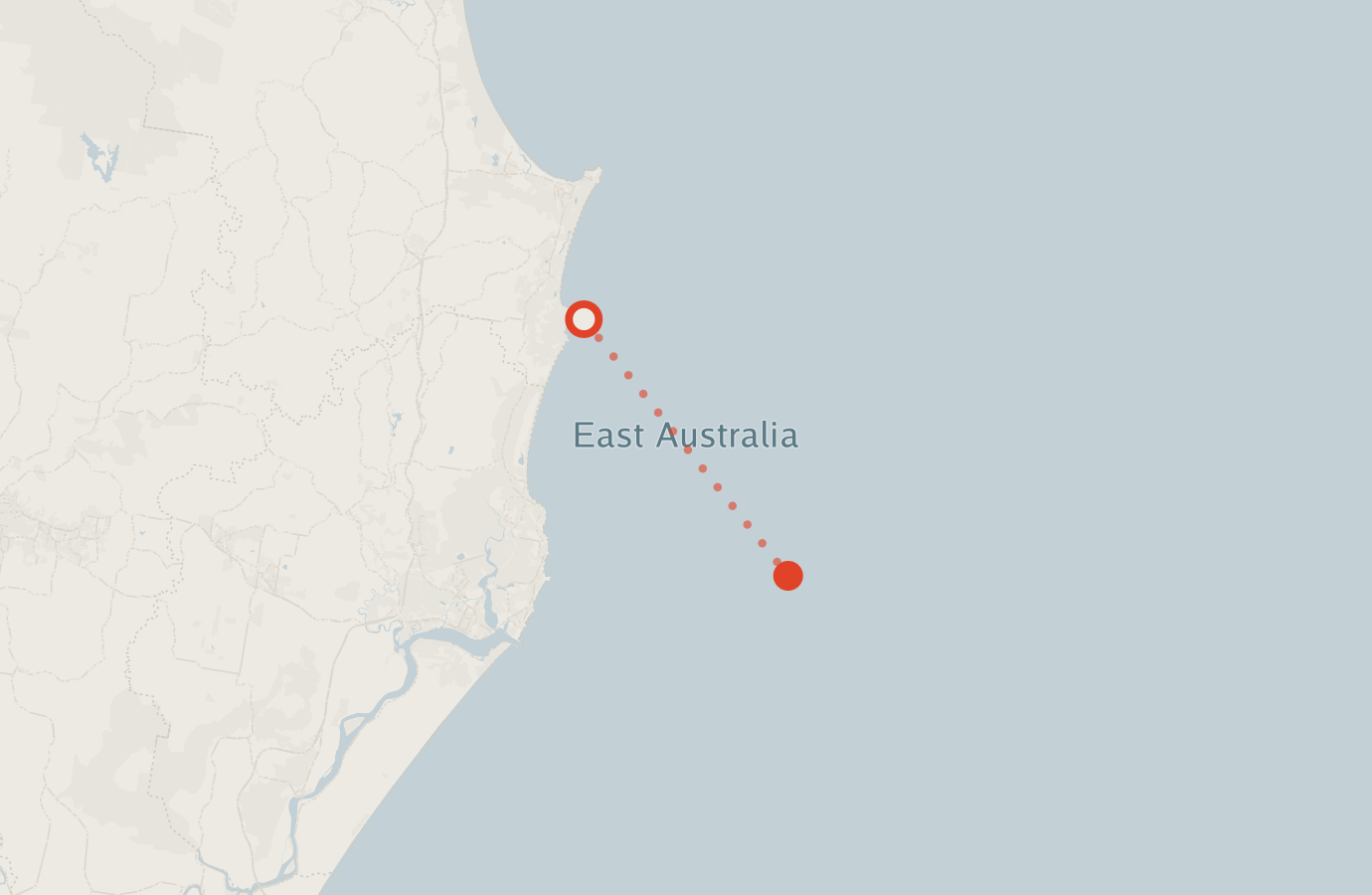 Activity map — real sighting points on an OpenStreetMap basemap