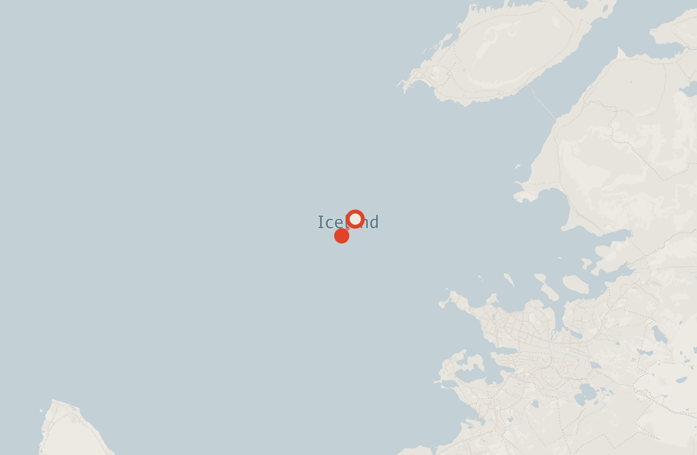 Activity map — real sighting points on an OpenStreetMap basemap