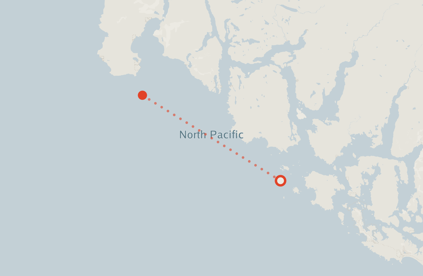 Activity map — real sighting points on an OpenStreetMap basemap