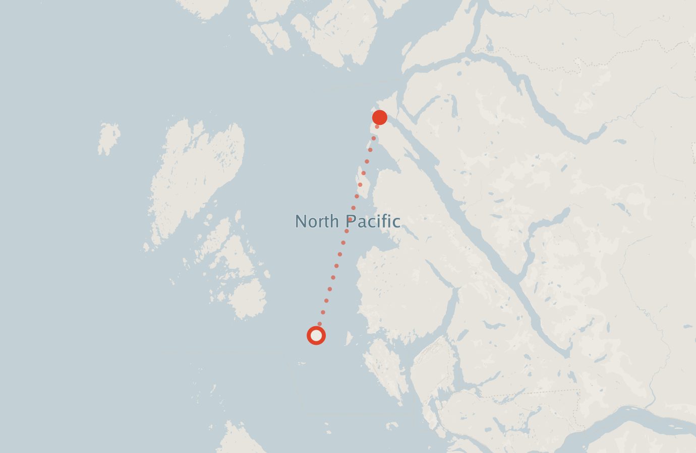 Activity map — real sighting points on an OpenStreetMap basemap