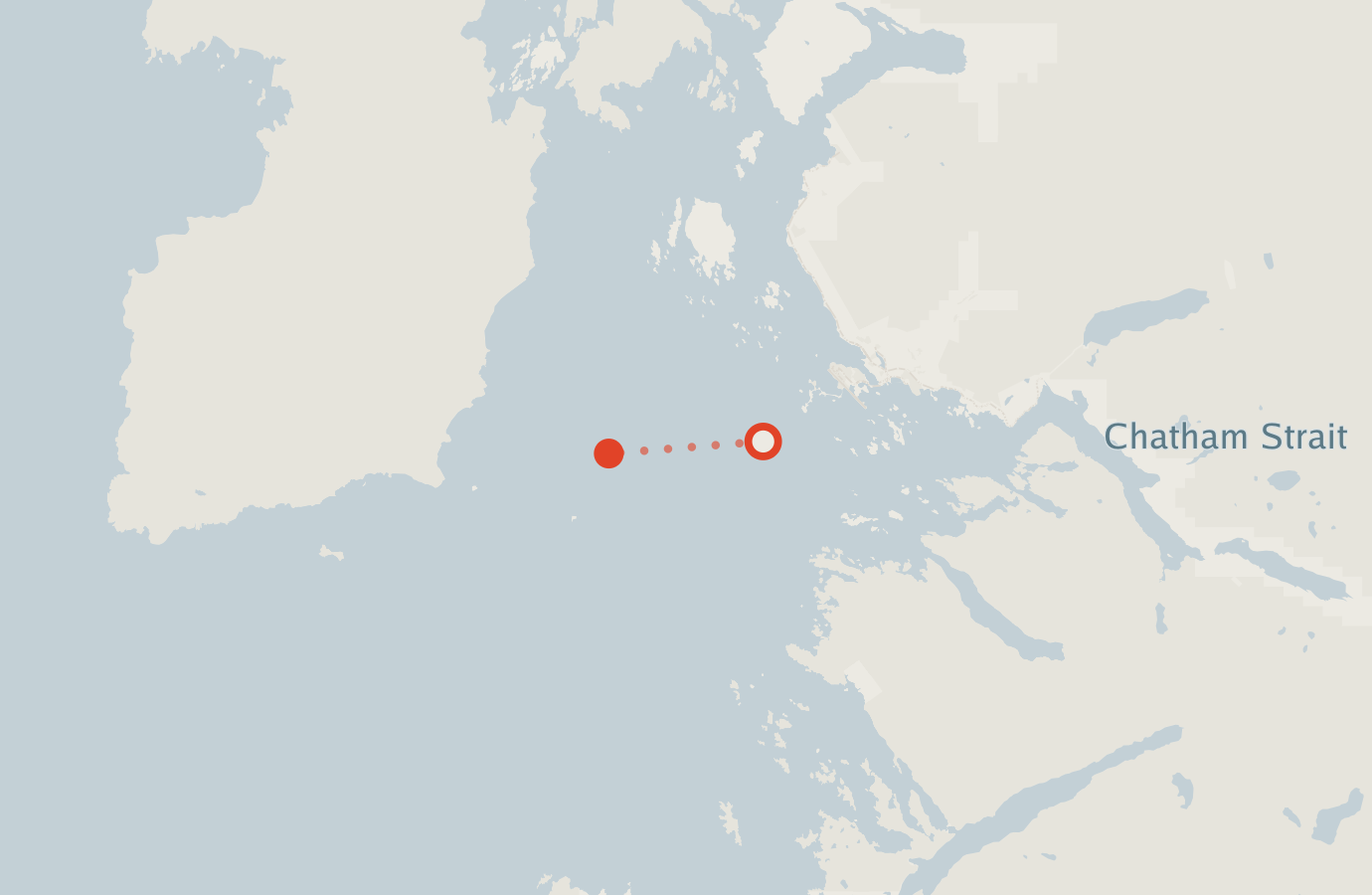 Activity map — real sighting points on an OpenStreetMap basemap