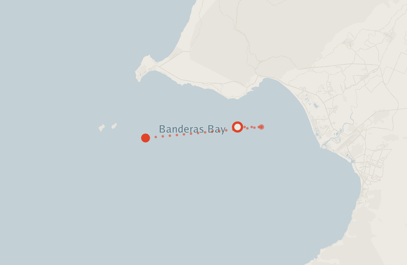 Activity map — real sighting points on an OpenStreetMap basemap