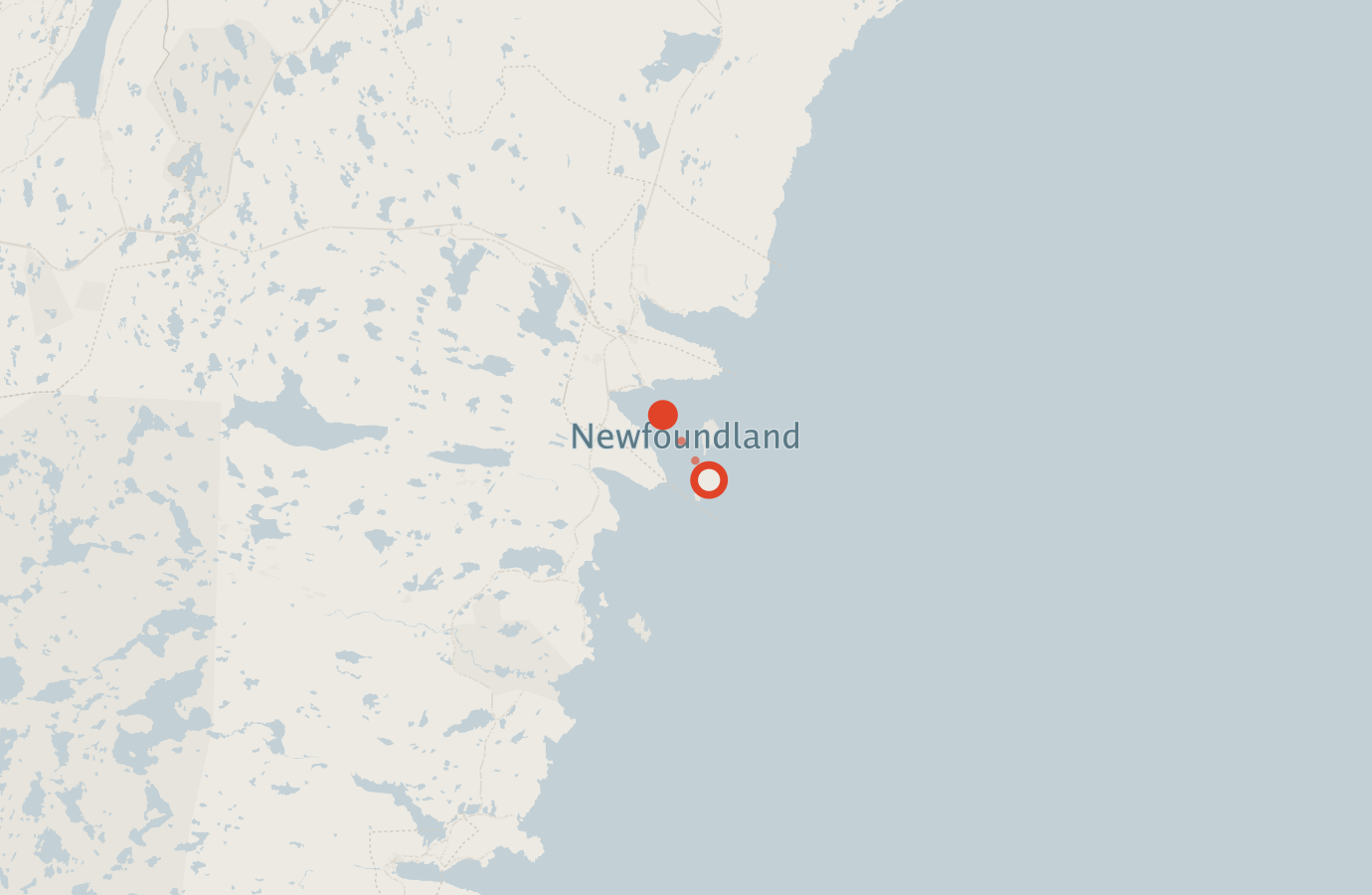 Activity map — real sighting points on an OpenStreetMap basemap