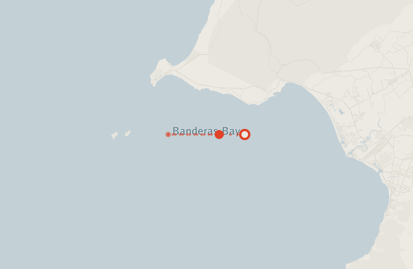 Activity map — real sighting points on an OpenStreetMap basemap